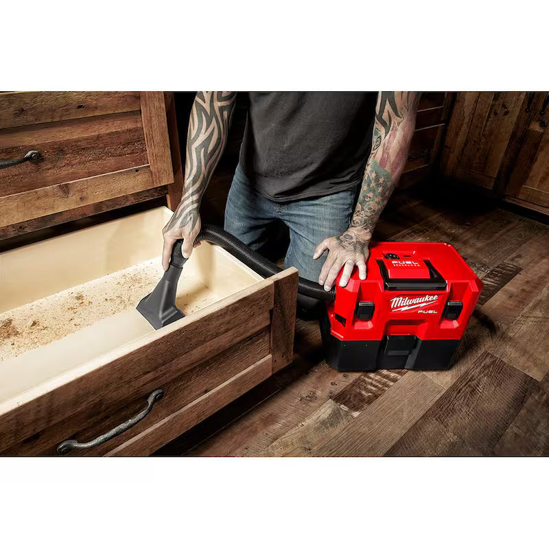 12-Volt Cordless Wet/Dry Vacuum with Drill and Impact Driver Kit R9077