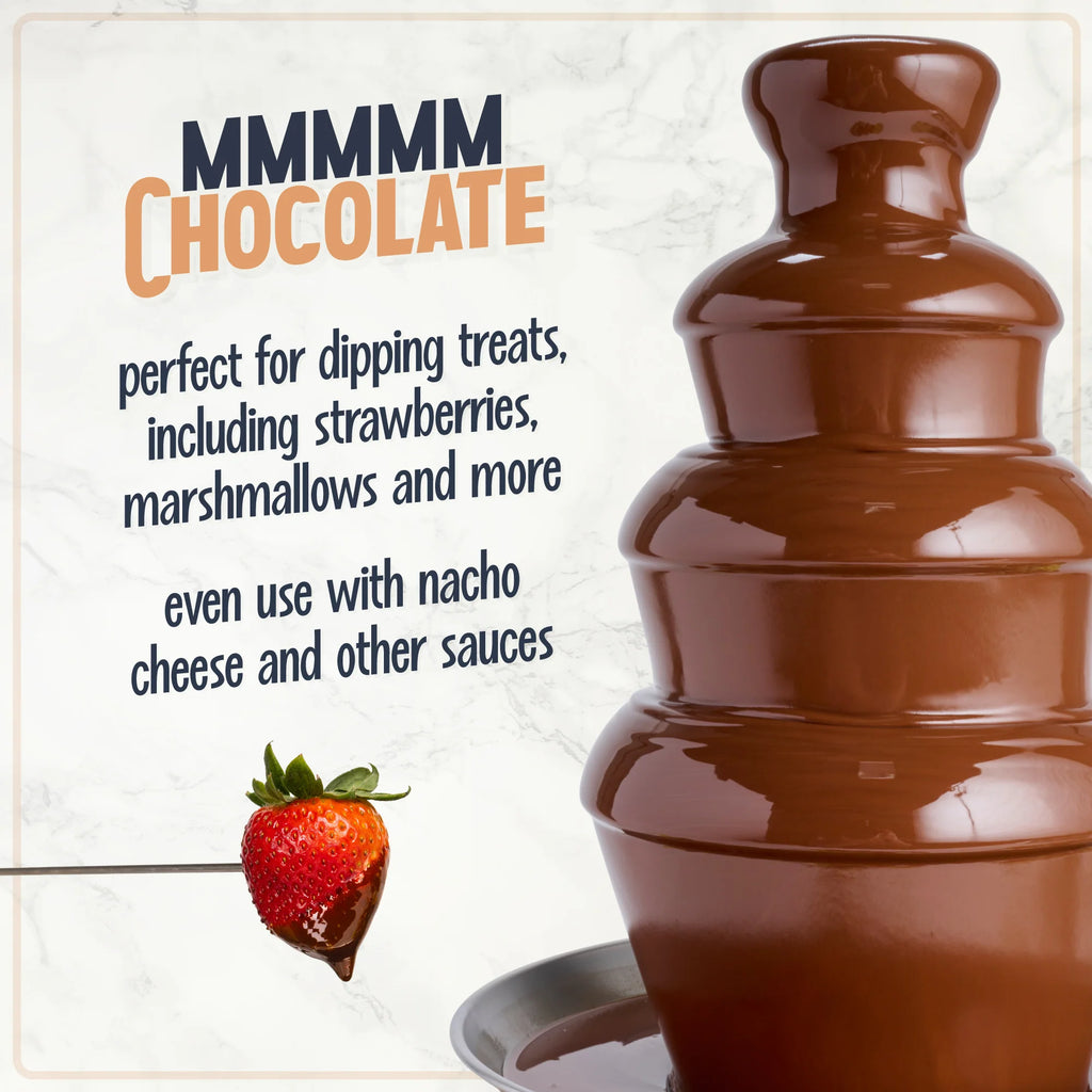 4-Tier Stainless Steel Chocolate Fondue Fountain I739926