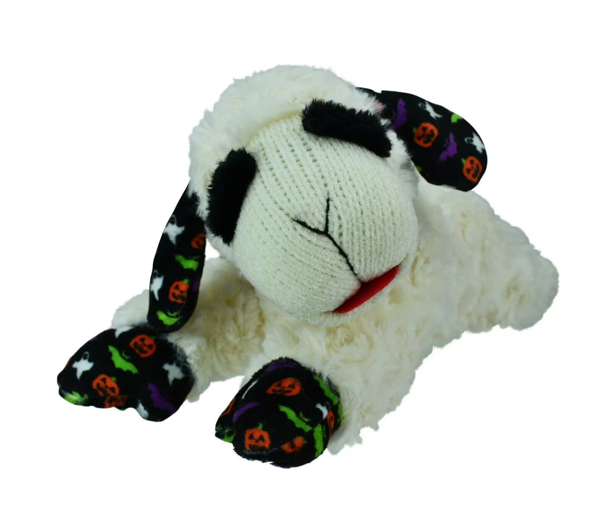 Spooky Pattern Plush Lamb Chop Dog Toy 10 inch R553835