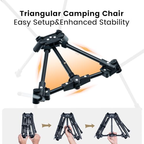 Lightweight Folding Camping Chair 330 lbs Capacity Y2413