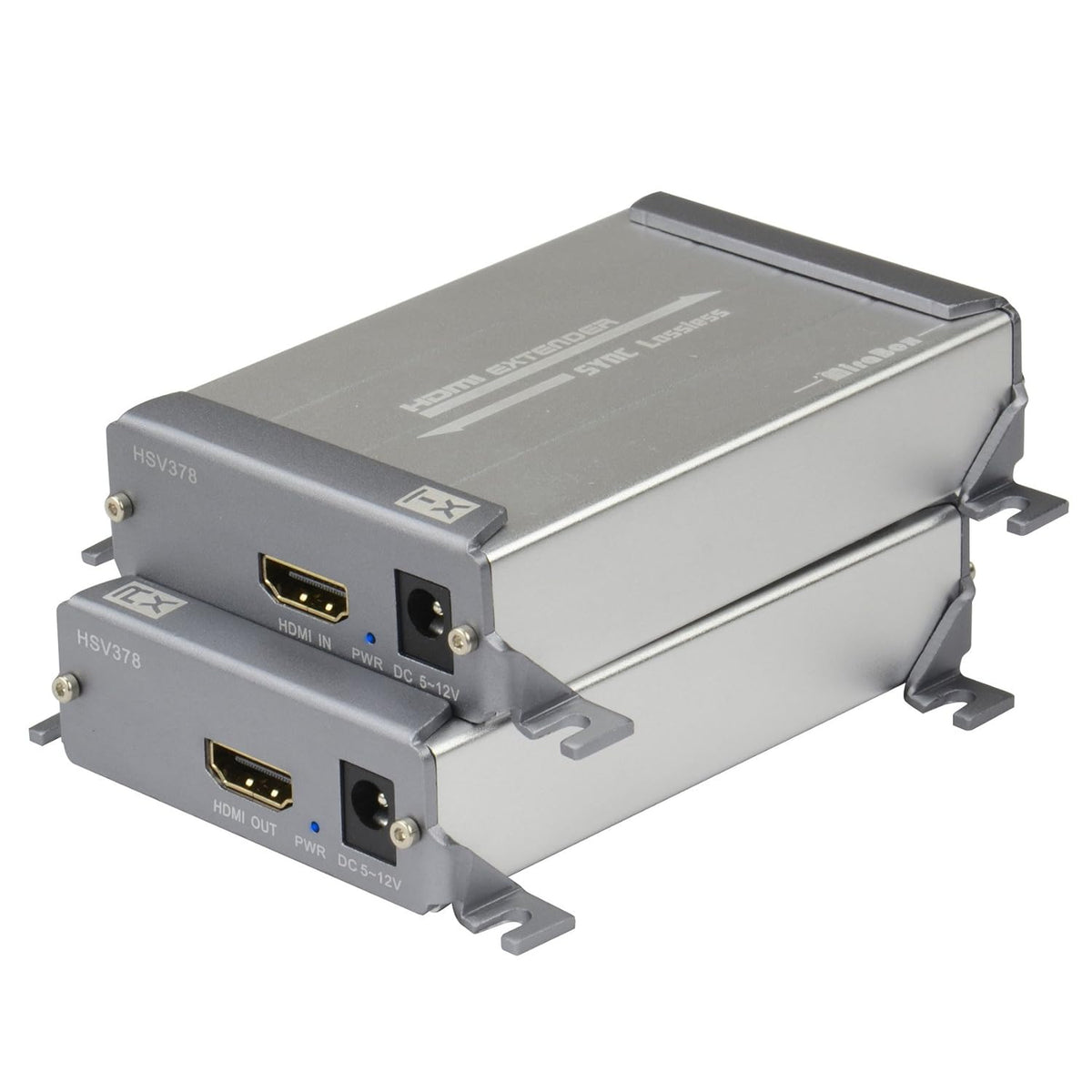 HDMI USB KVM Extender, 80m 1080P@60Hz Over Rj45 Cat5e Cat6, USB2.0 * 2, Transmitter and Receiver X32849