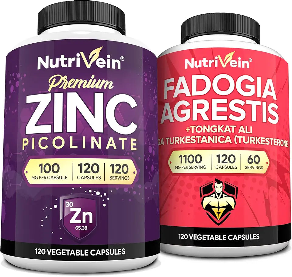 Zinc Picolinate & Fadogia Agrestis & Tongkat Ali Supplement Bundle X781739
