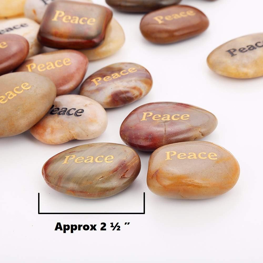 50 PCS Engraved Stones, 2"-3" Each R895592
