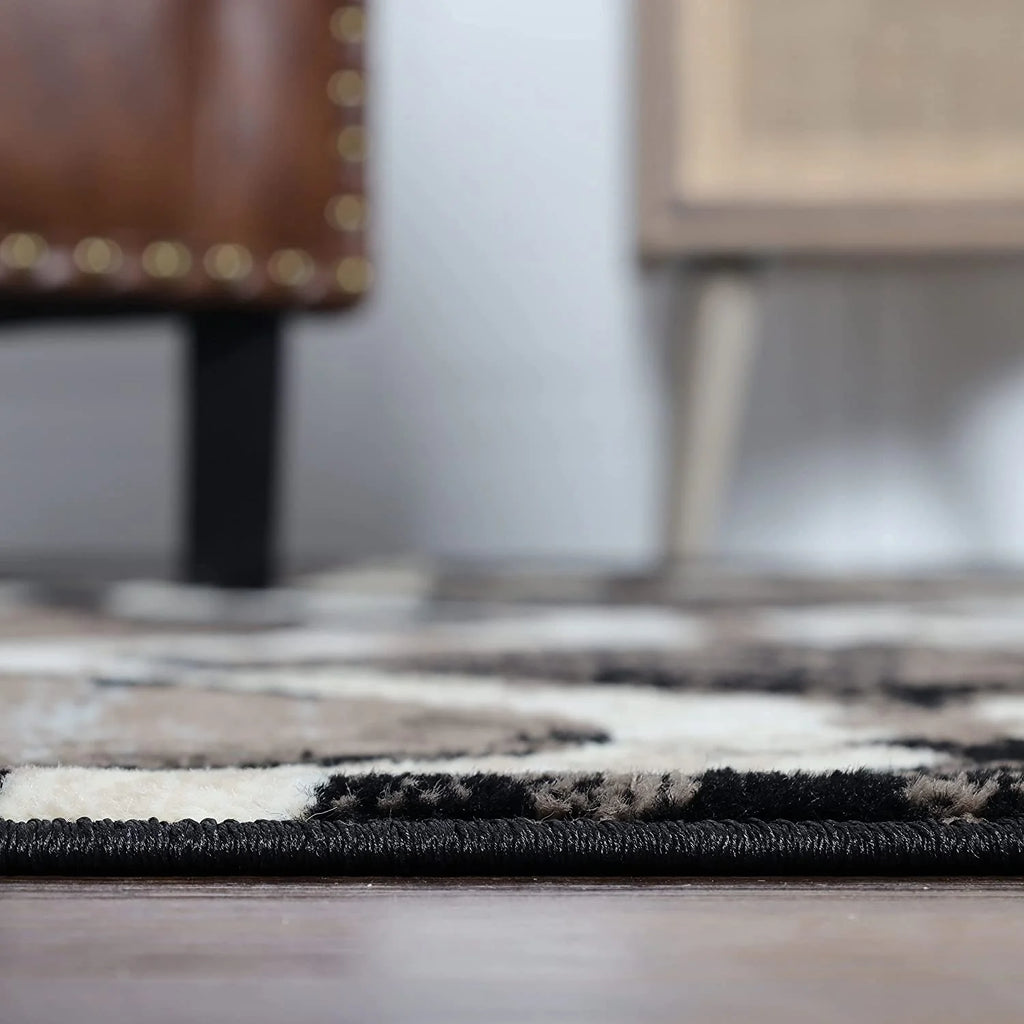 Chocolate 5' X 8' Jute Backing Area Rug B42001