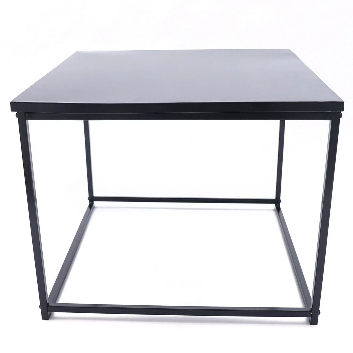 2Pcs Modern Industrial Square Iron End Table U37908