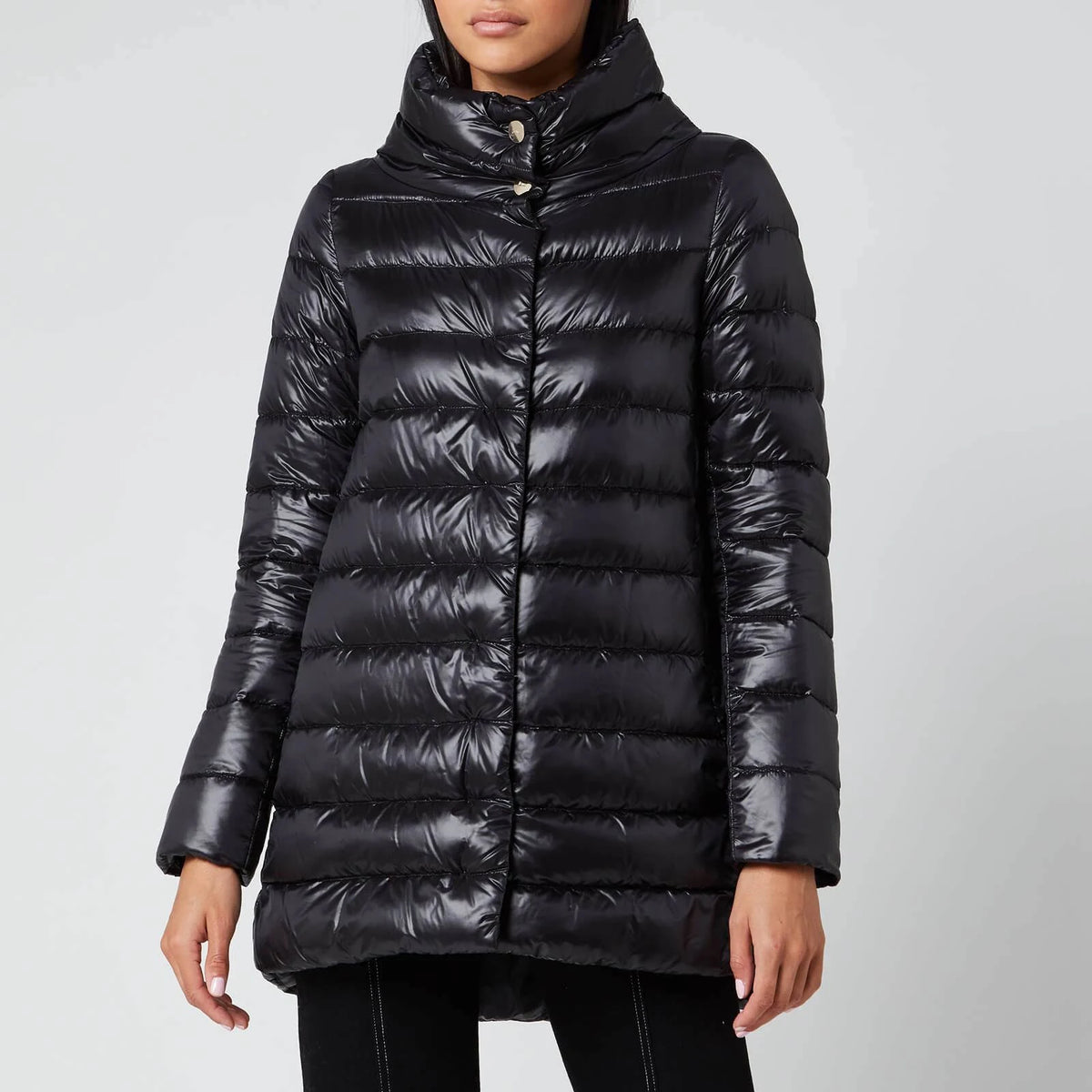 Black Down Coat V7193
