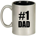 Ceramic Coffee Tea Mug Cup Silver Black G190032