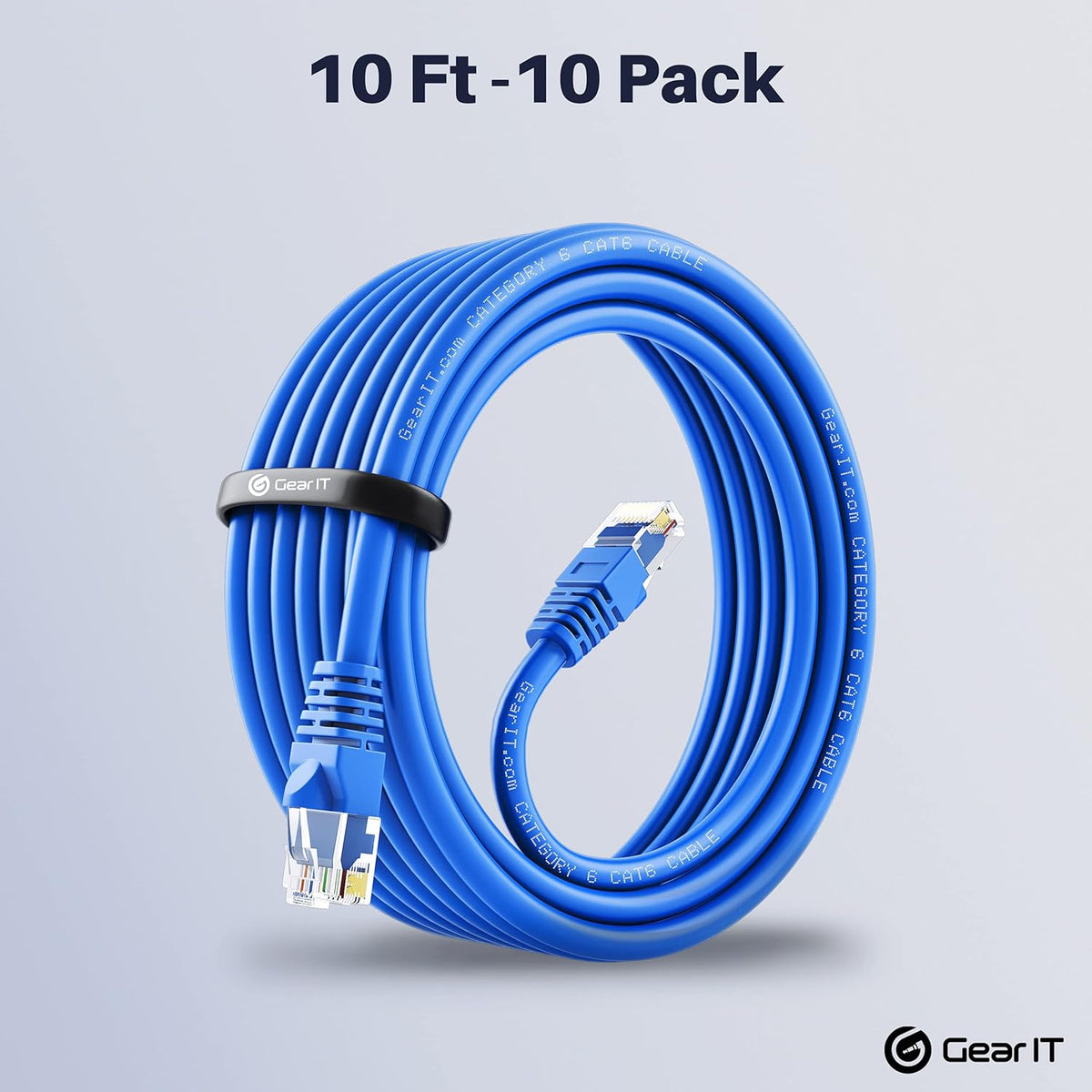 Cat 6 Ethernet Cable Snagless Patch 0.5 Feet Blue G932034