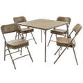Beige Folding Card Table and 2 Chair Set P4950
