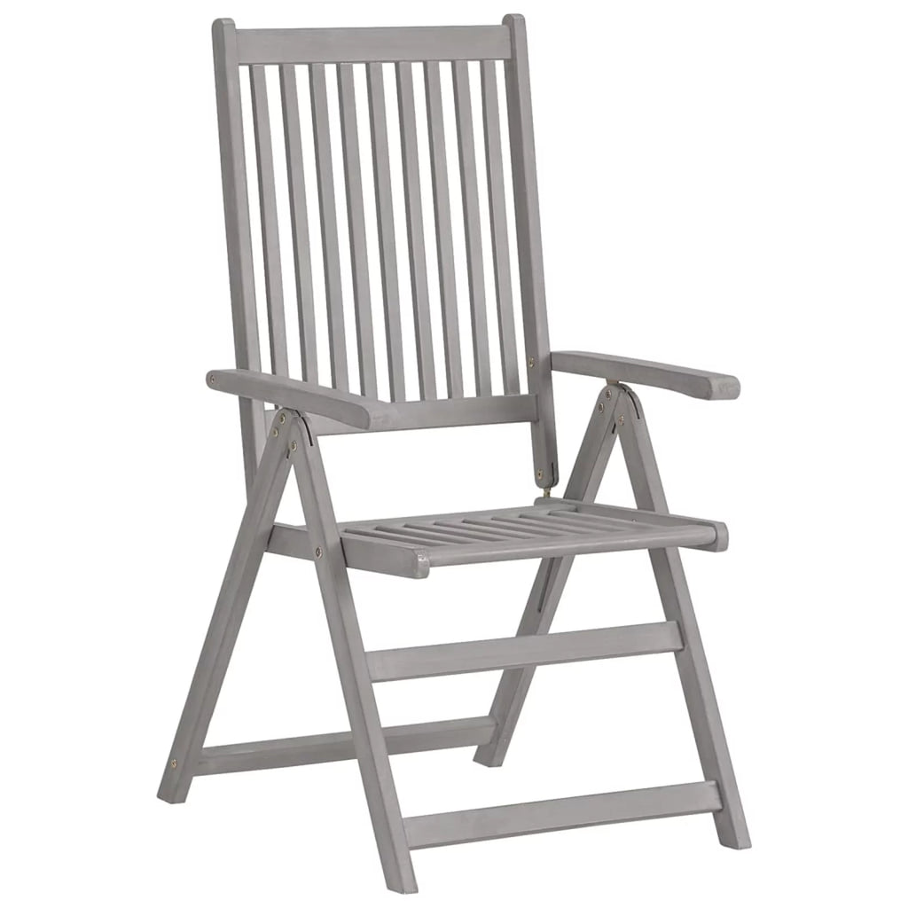 7 Piece Gray Acacia Wood Outdoor Dining Set G9681