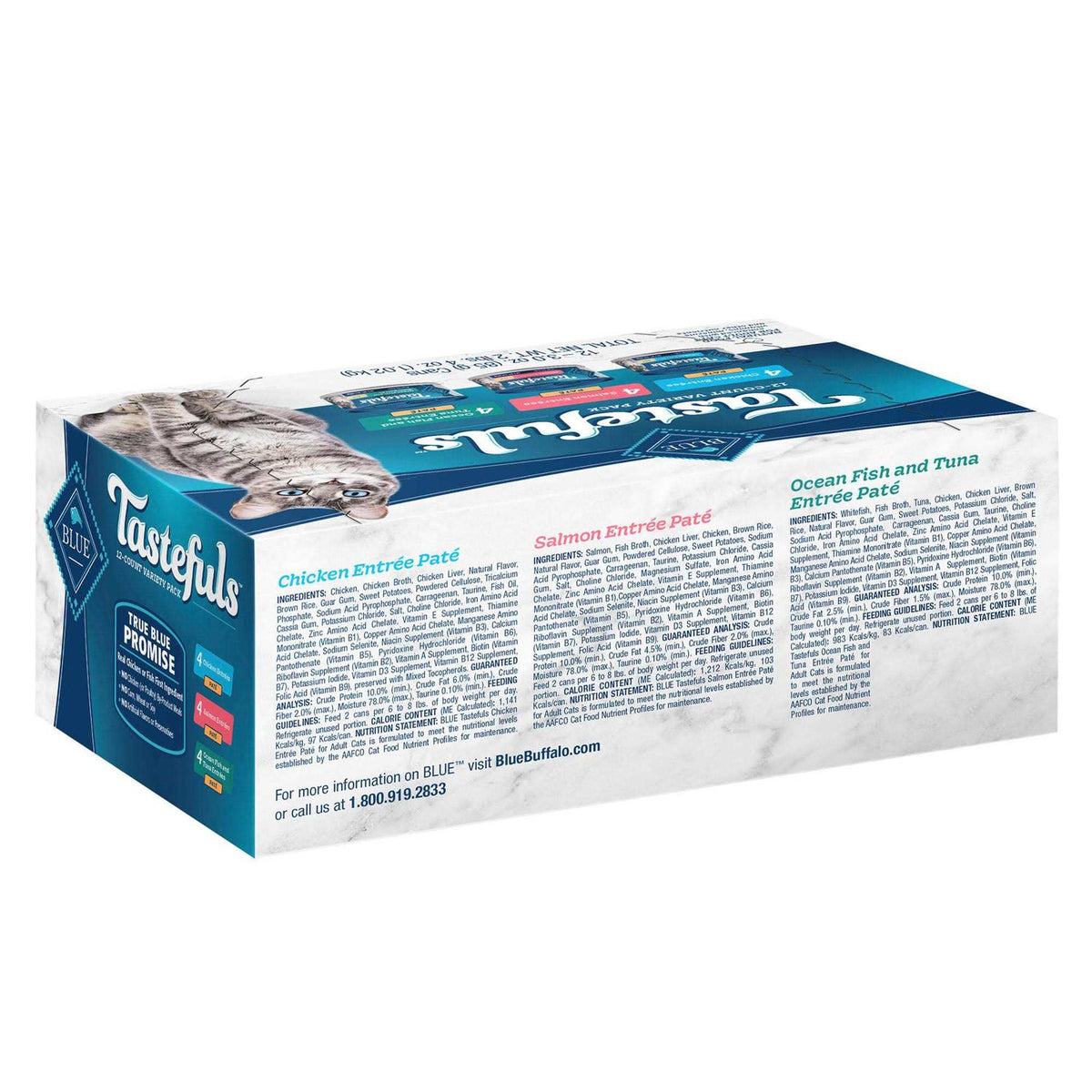 Chicken Salmon & Tuna Wet Cat Food Variety Pack U902