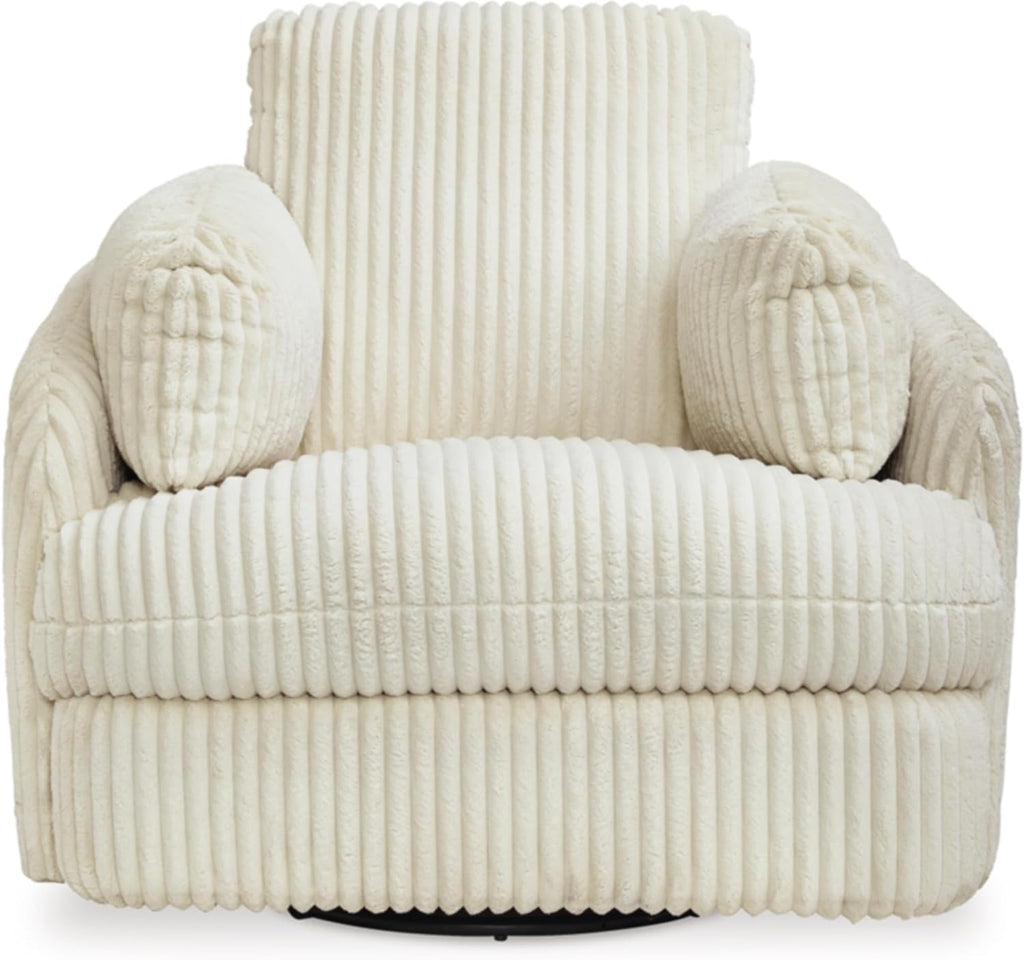 White Swivel Glider Recliner J4053