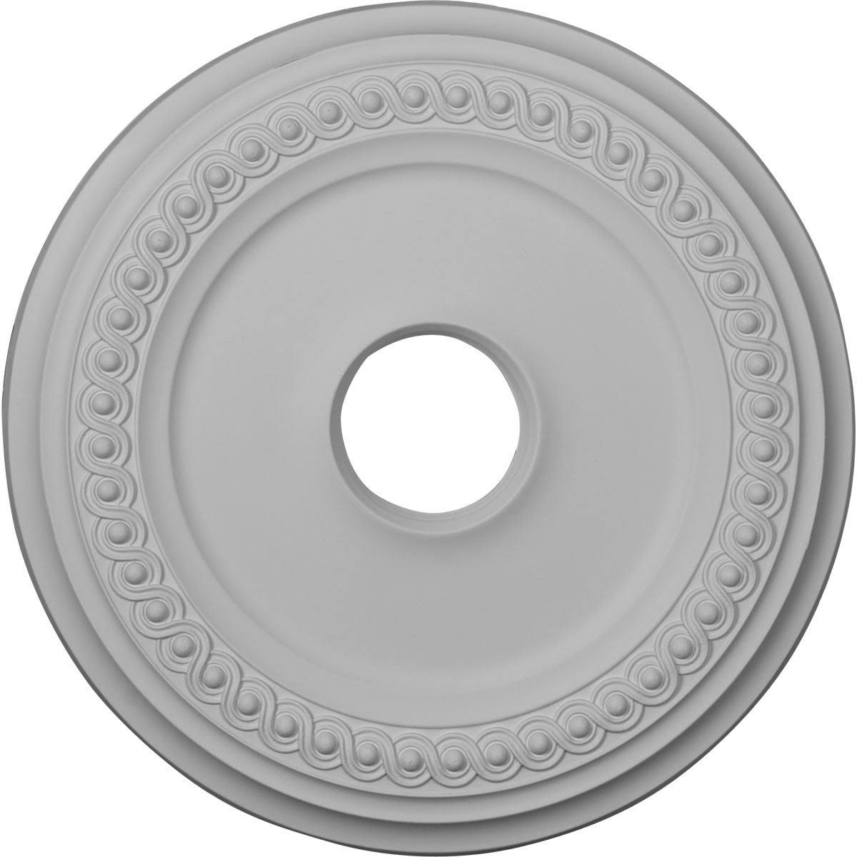 Classic Ceiling Medallion Hand-Painted Burnished Mahogany B257