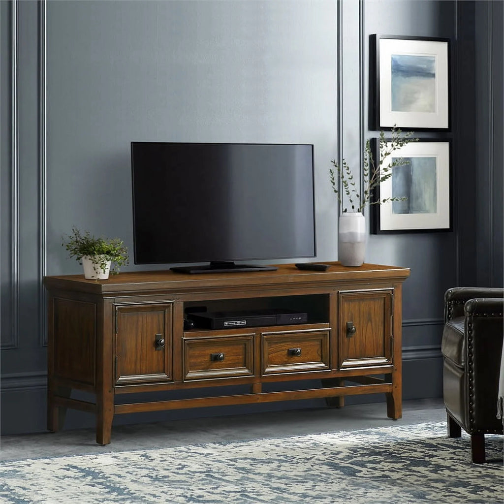 Brown Cherry Wood TV Stand E1647