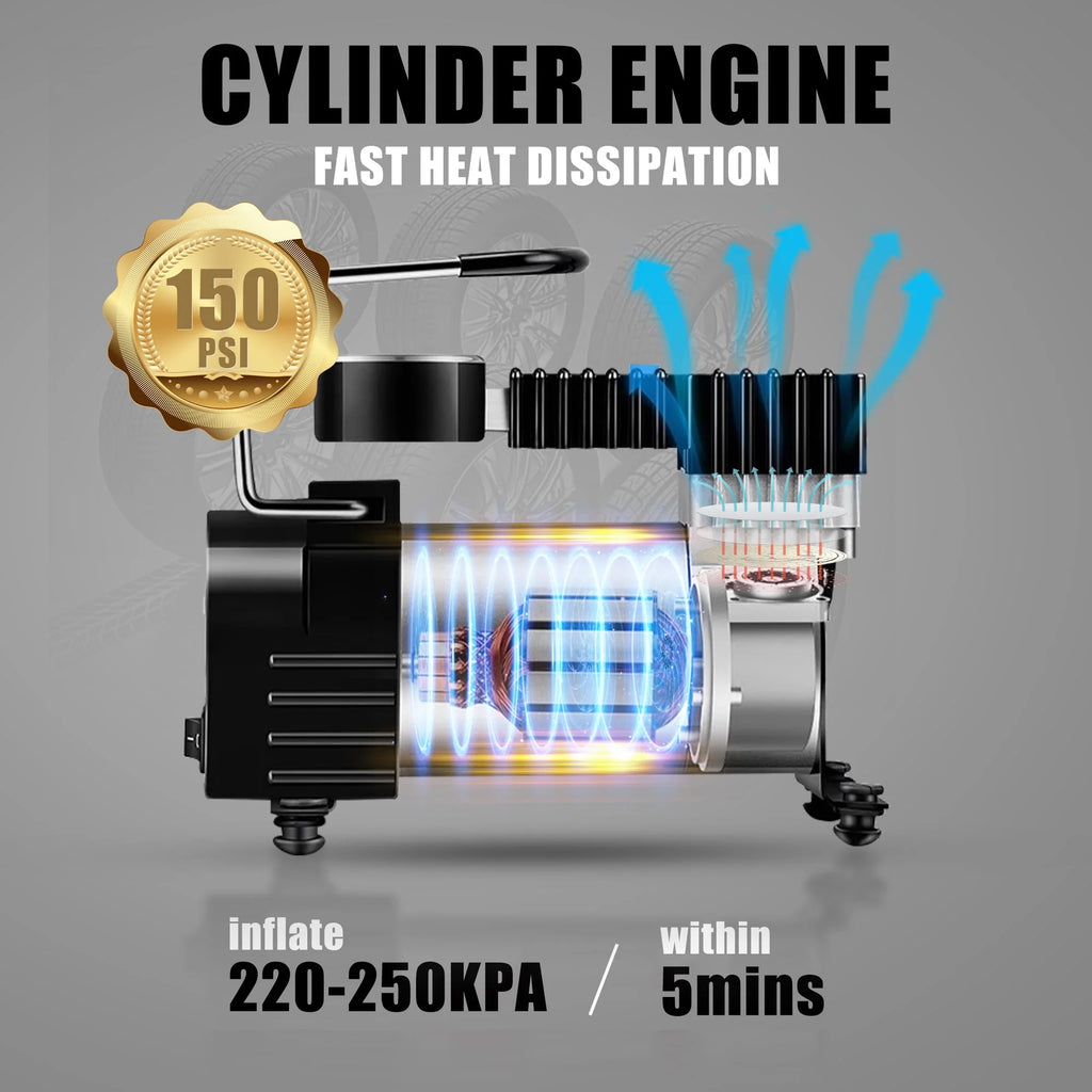 Portable Air Compressor Tire Inflator 12V G108279