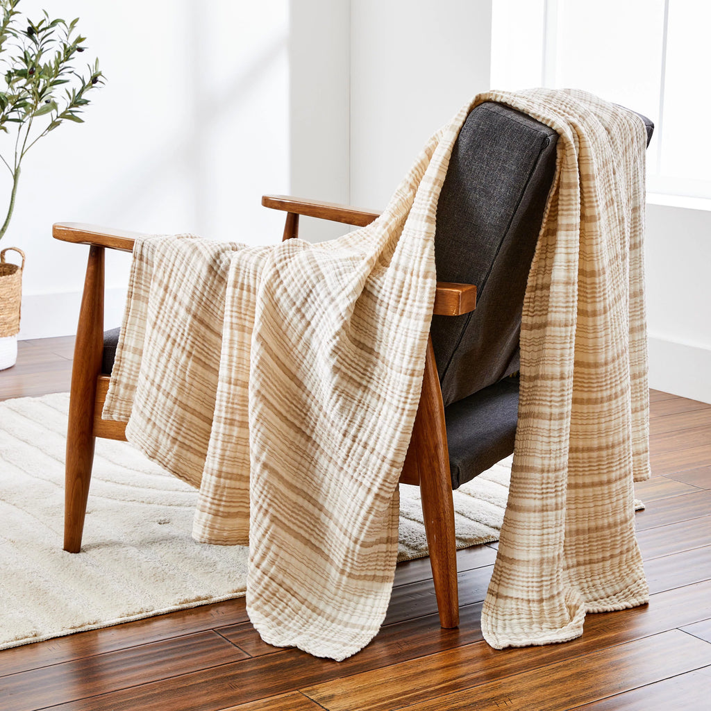Striped Gauze Throw 50 x 72 T92339