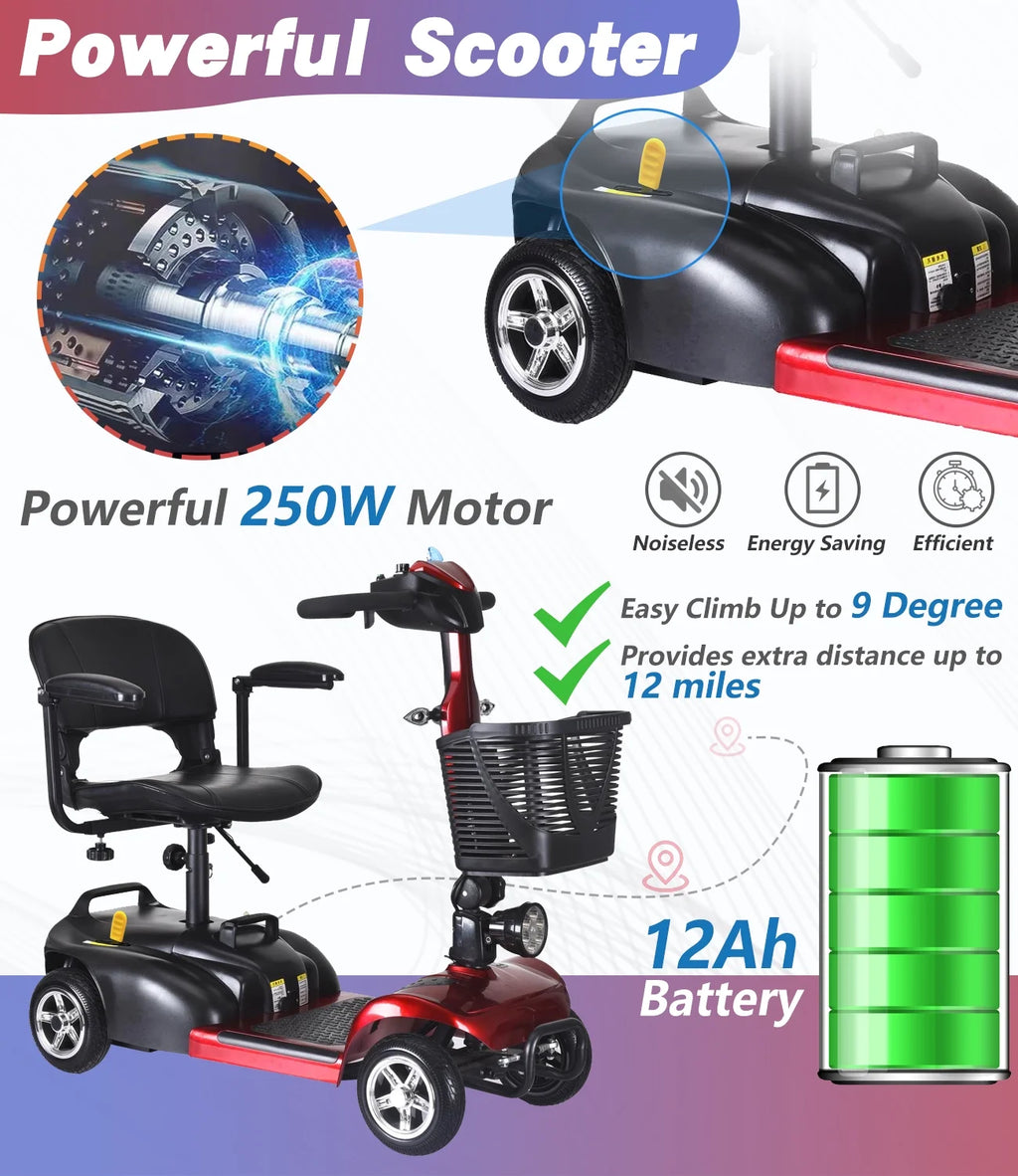 4 Wheel Electric Powered Mobility Scooter T4503