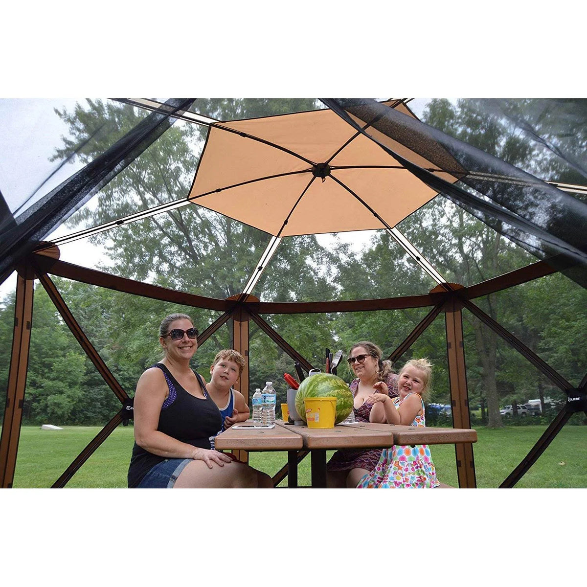 Portable Gazebo with Wind and Sun Panel, Rain Fly P960476