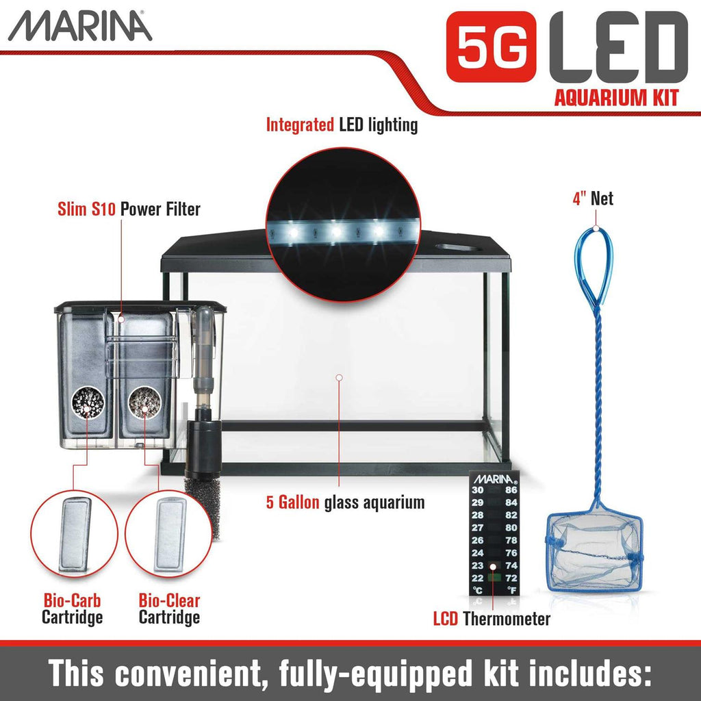 LED Glass Aquarium Kit J8982