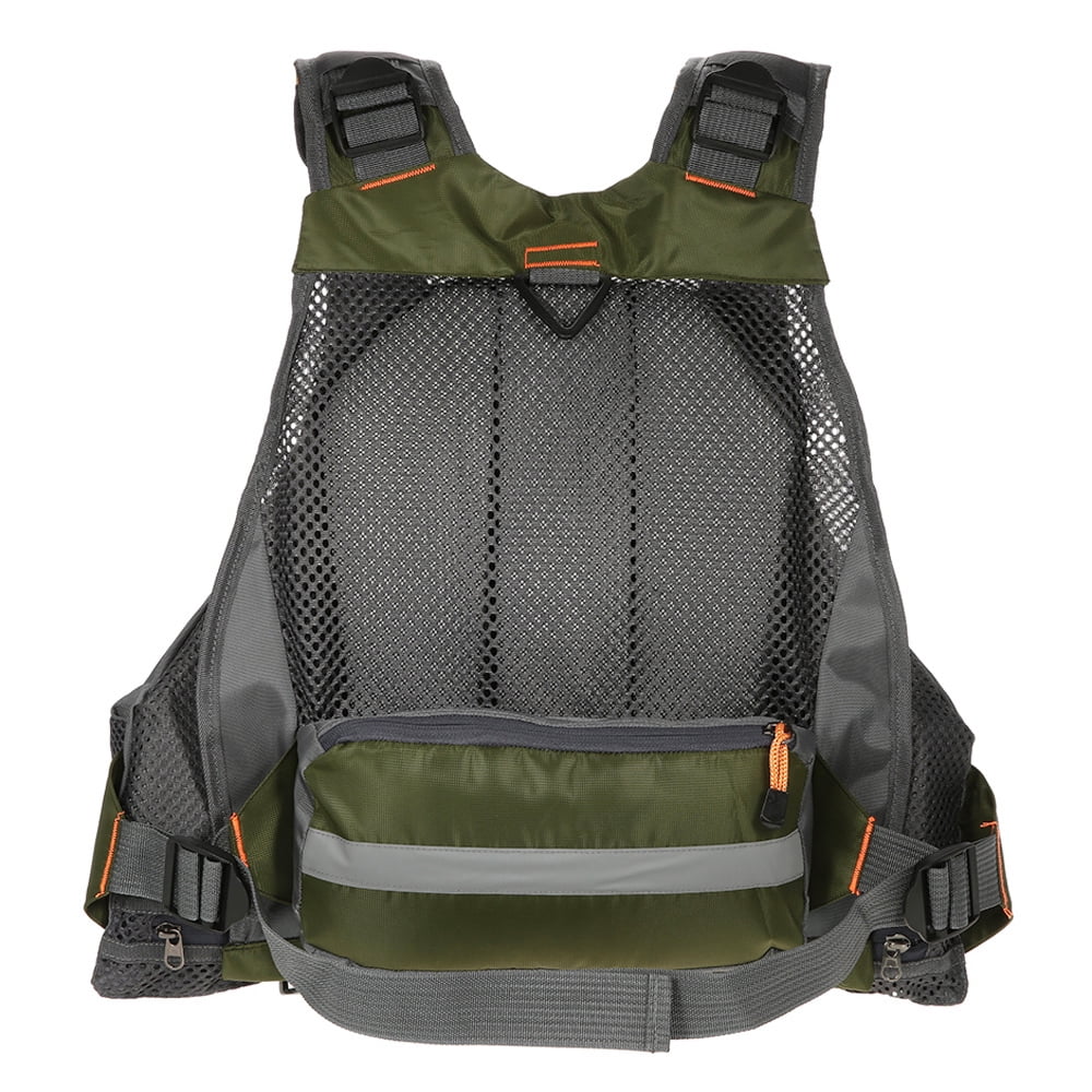 Breathable Utility Vest with 11 Zippered Pockets and Reflectors F326