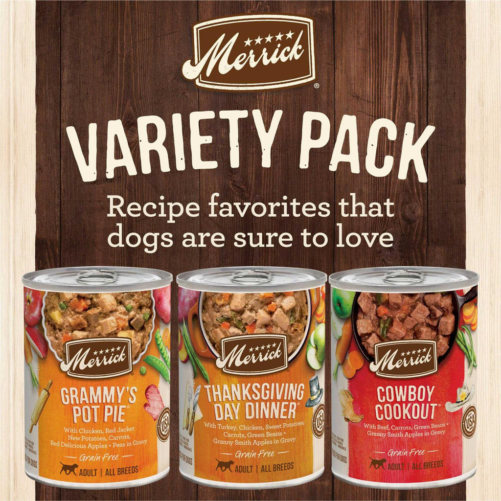 Grain-Free Wet Dog Food Variety Pack W4503