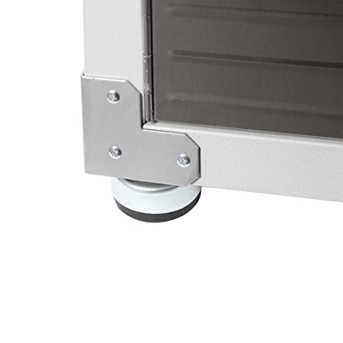 Solid Steel Lockable Metal Storage Cabinet with Adjustable Shelves, 48" W x 24" D x 72" H P15761