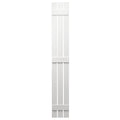 White Open Board and Batten Shutter V53055