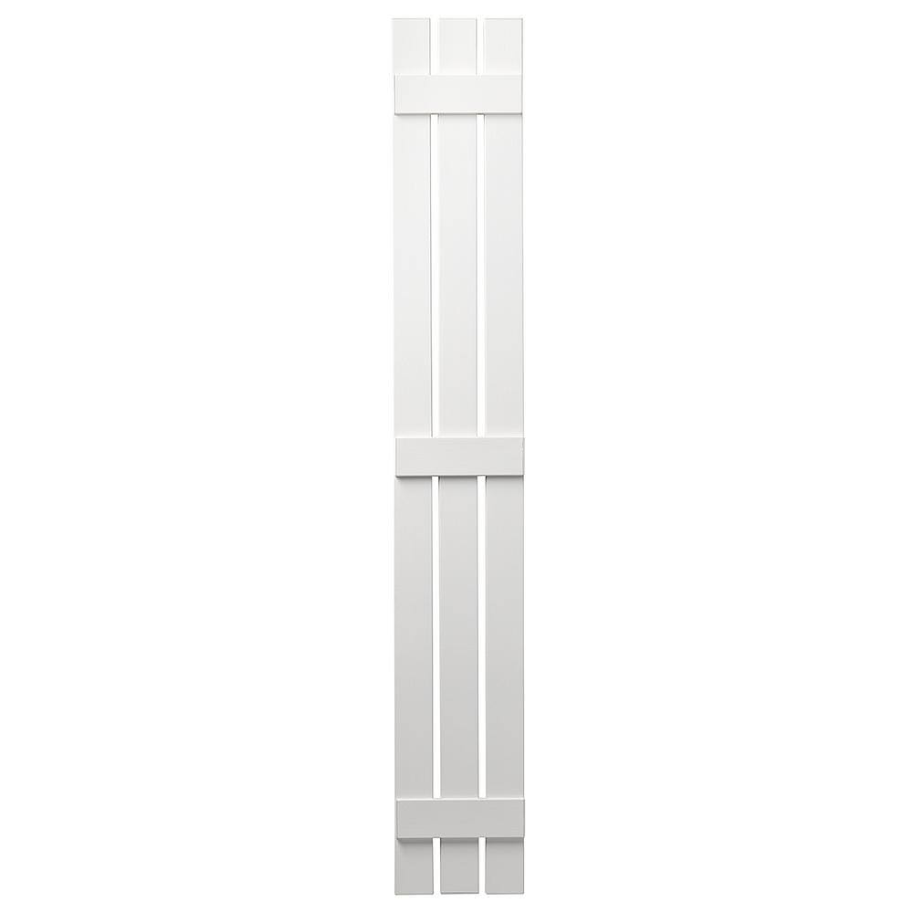 White Open Board and Batten Shutter V53055