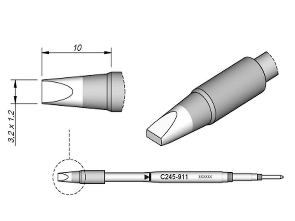 Cartridge Chisel 3.2mm x 1.2mm E735520