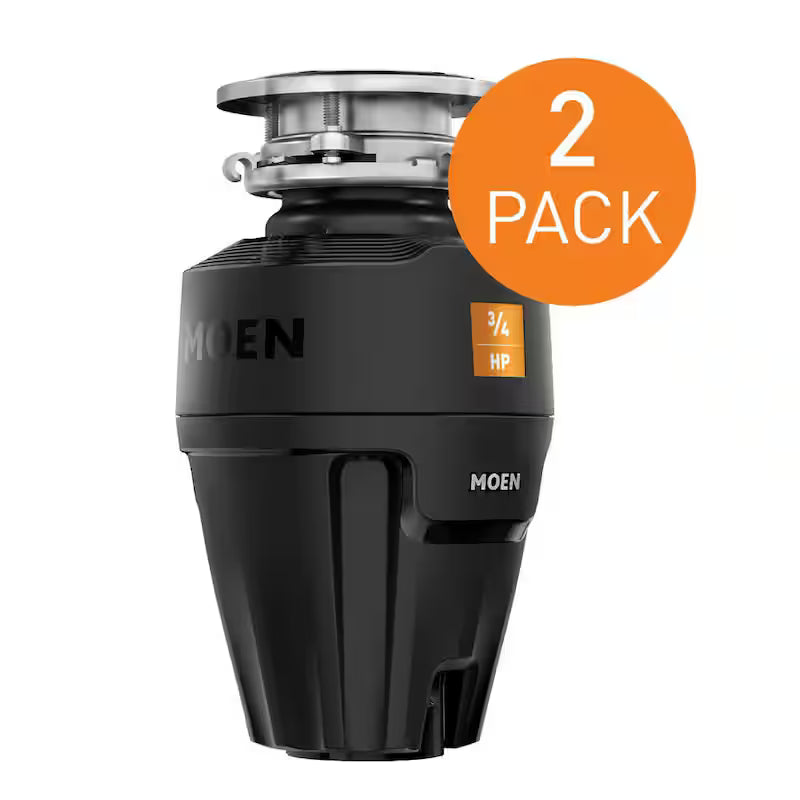 3/4 HP Continuous Feed Garbage Disposal with Sound Reduction (2-Pack) X326499