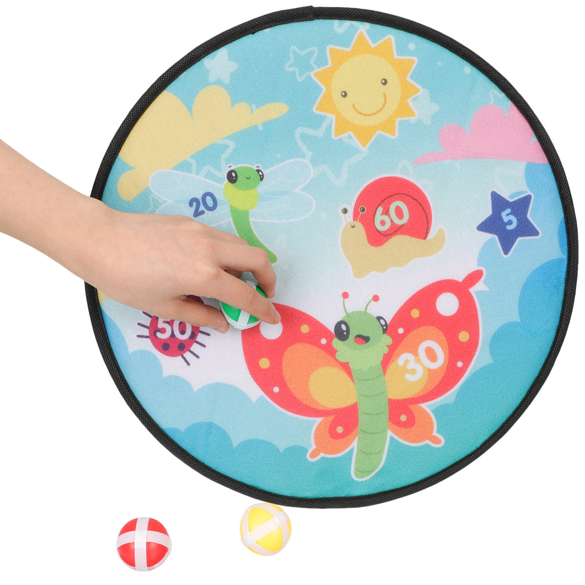 Kids Dart Board with Sticky Balls Toy J412735