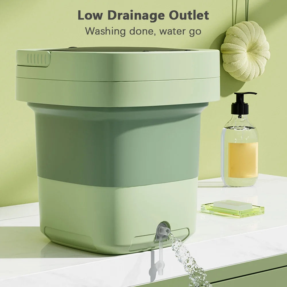 8L Portable Spin Dryer with Drain Basket J2547