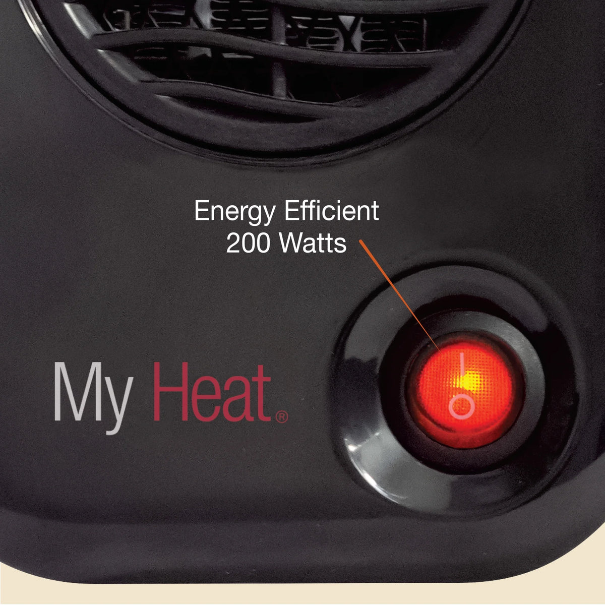 6" 200W Personal Tabletop Space Heater O407