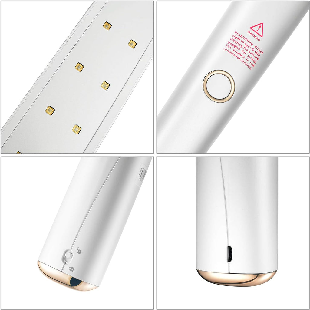 UV Light Sanitizer Wand with 20 UVC LEDs Portable Ultraviolet Sterilizer I974