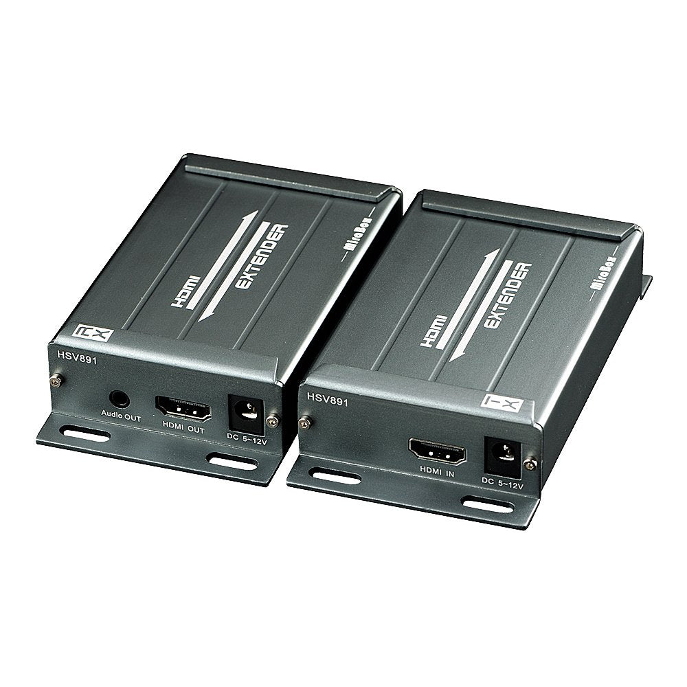 HDMI USB KVM Extender, 80m 1080P@60Hz Over Rj45 Cat5e Cat6, USB2.0 * 2, Transmitter and Receiver X32849