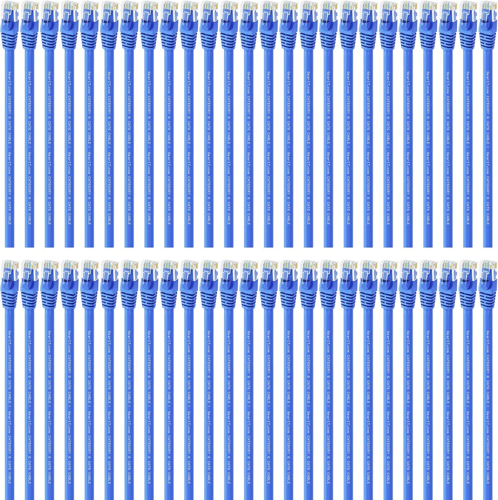 Cat 6 Ethernet Cable Snagless Patch 0.5 Feet Blue G932034