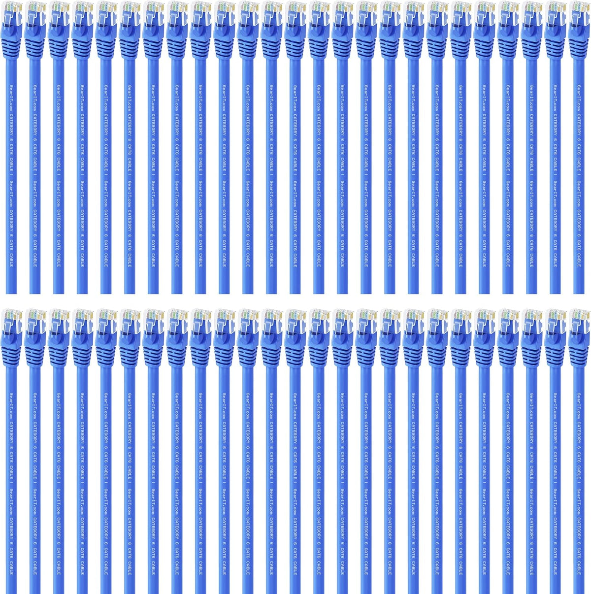 Cat 6 Ethernet Cable Snagless Patch 0.5 Feet Blue G932034