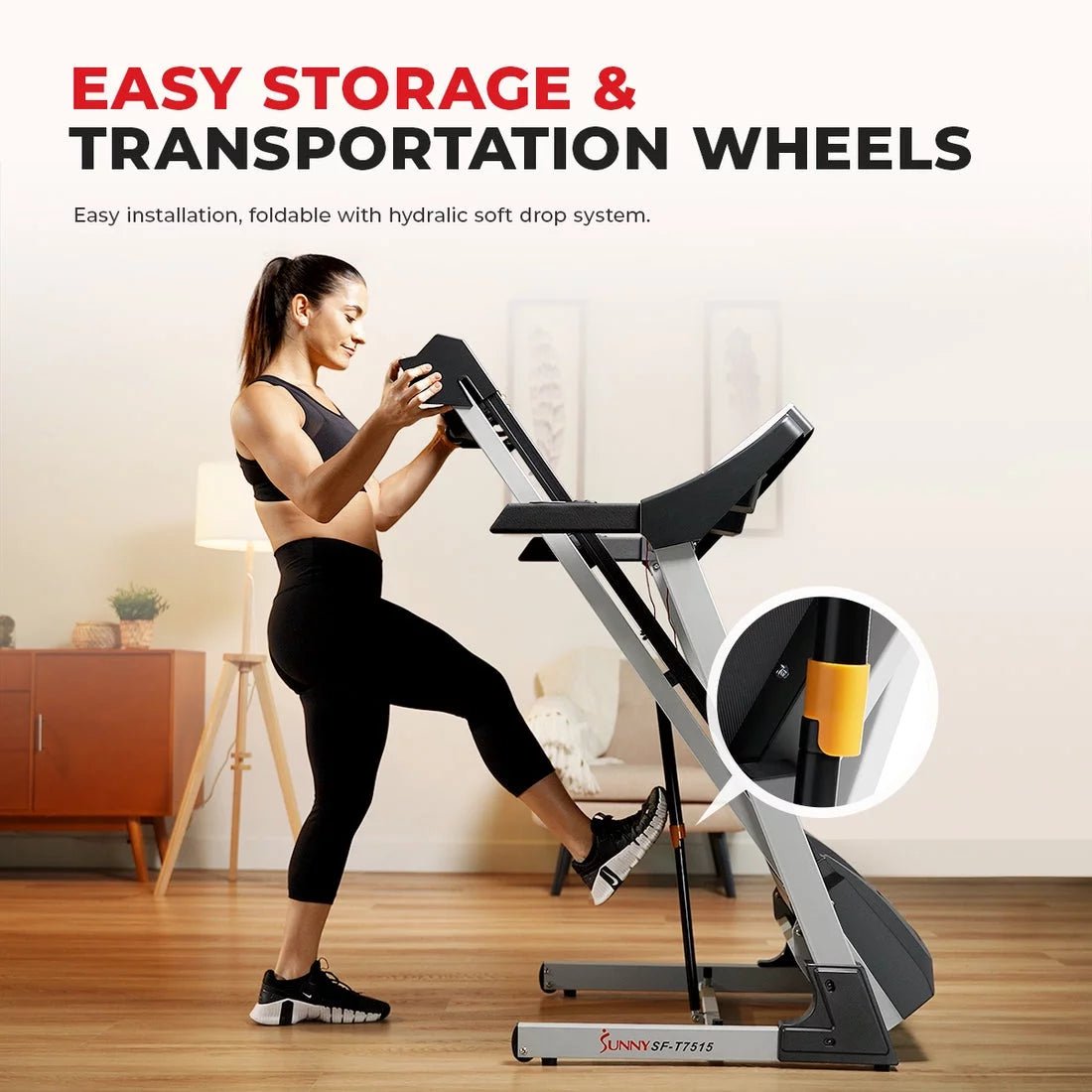Foldable Treadmill with Auto Incline L599316