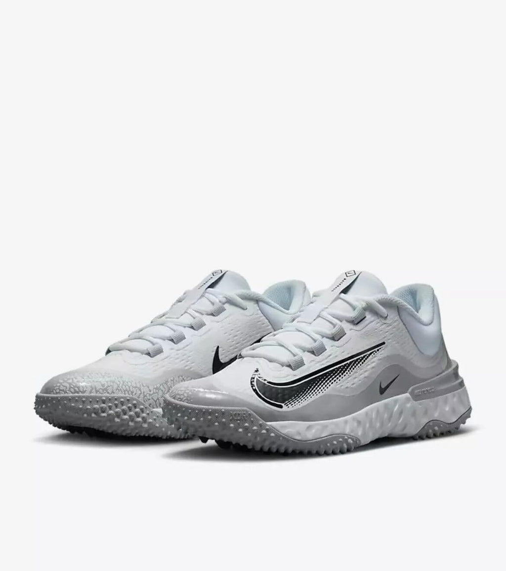 Grey/White Baseball Turf Shoes K71398