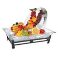Black Metal Ice Carving Pedestal G577171