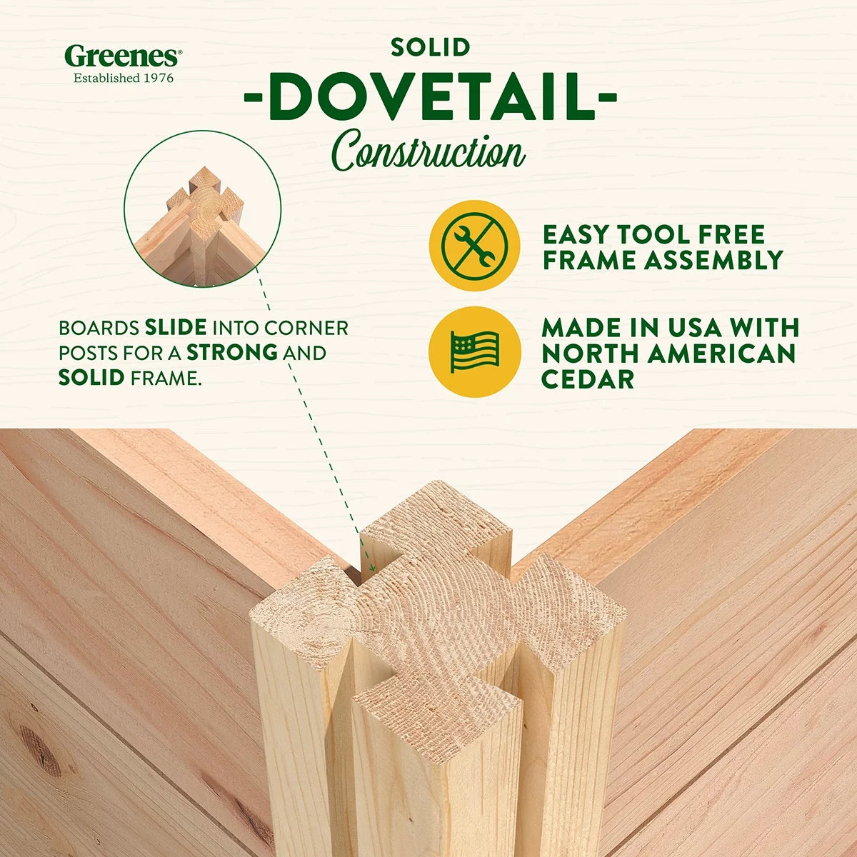 Beige Wood and Cedar Raised Garden Kit P21780