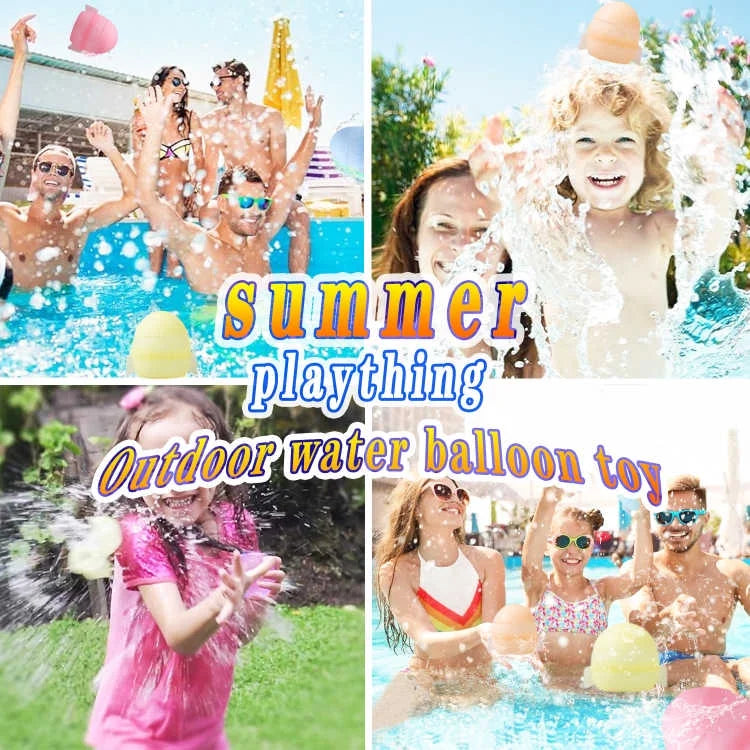 12 PCS Reusable Water Balloons with Mesh Bag W89800