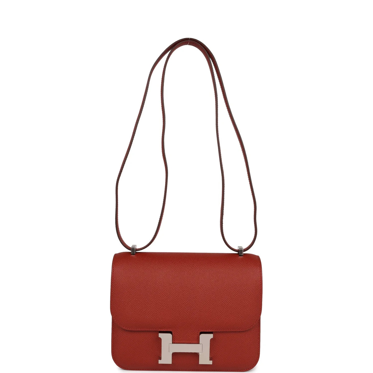 Rouge Venetian Epsom Leather Handbag Z96494