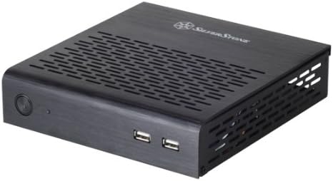 Black Aluminum Top Cover Steel Body Mini-ITX HTPC Case Pack of 2 B5339