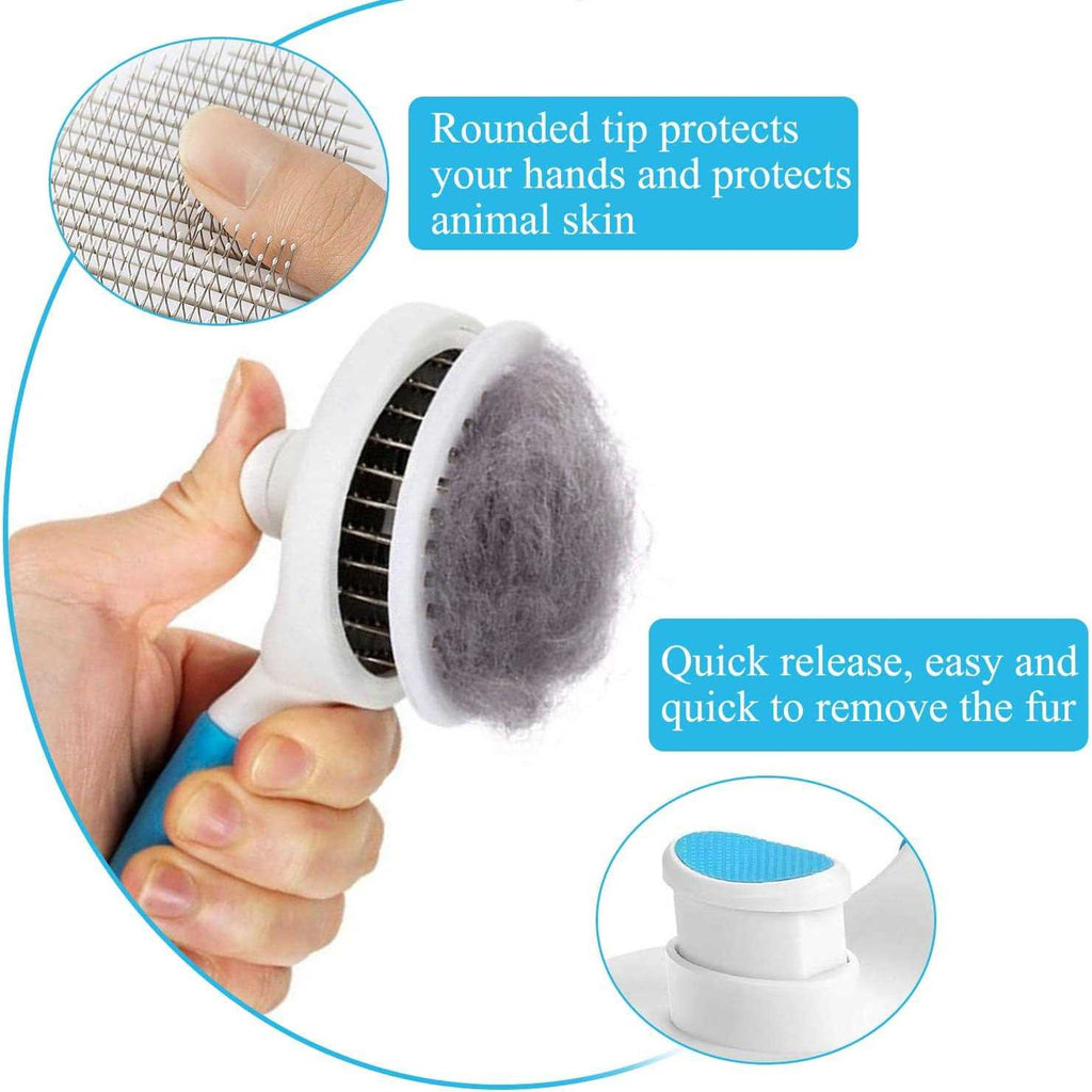 Self Cleaning Cat Slicker Brush W3987