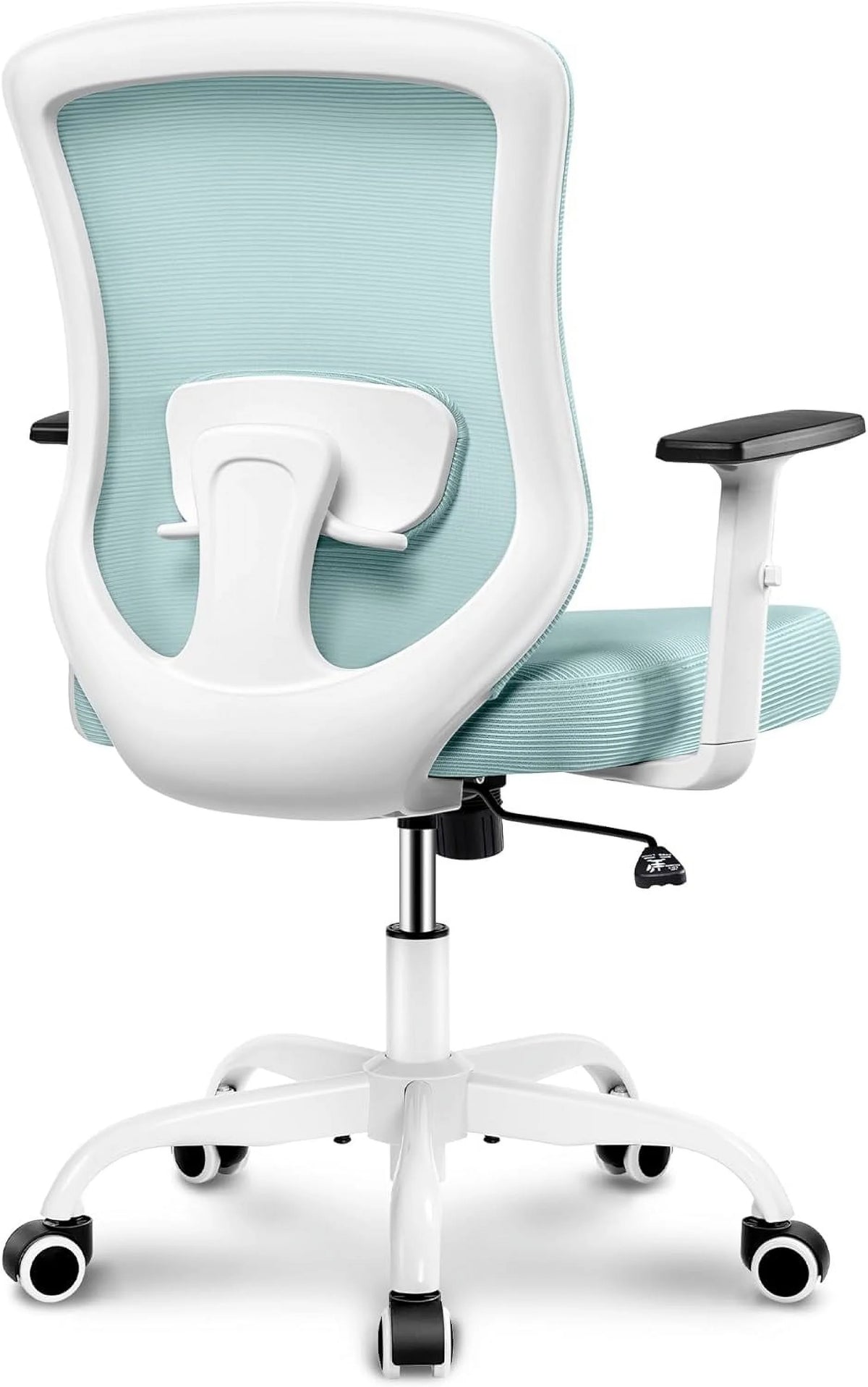Light Blue Ergonomic Mesh Office Chair with Adjustable Armrests R151805