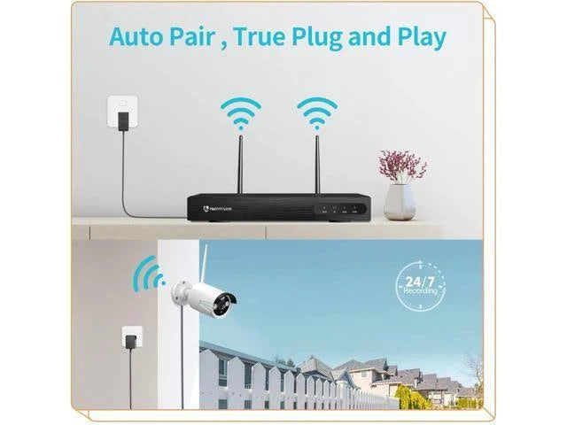 1080p 8CH NVR Wireless Security Camera System Q5838