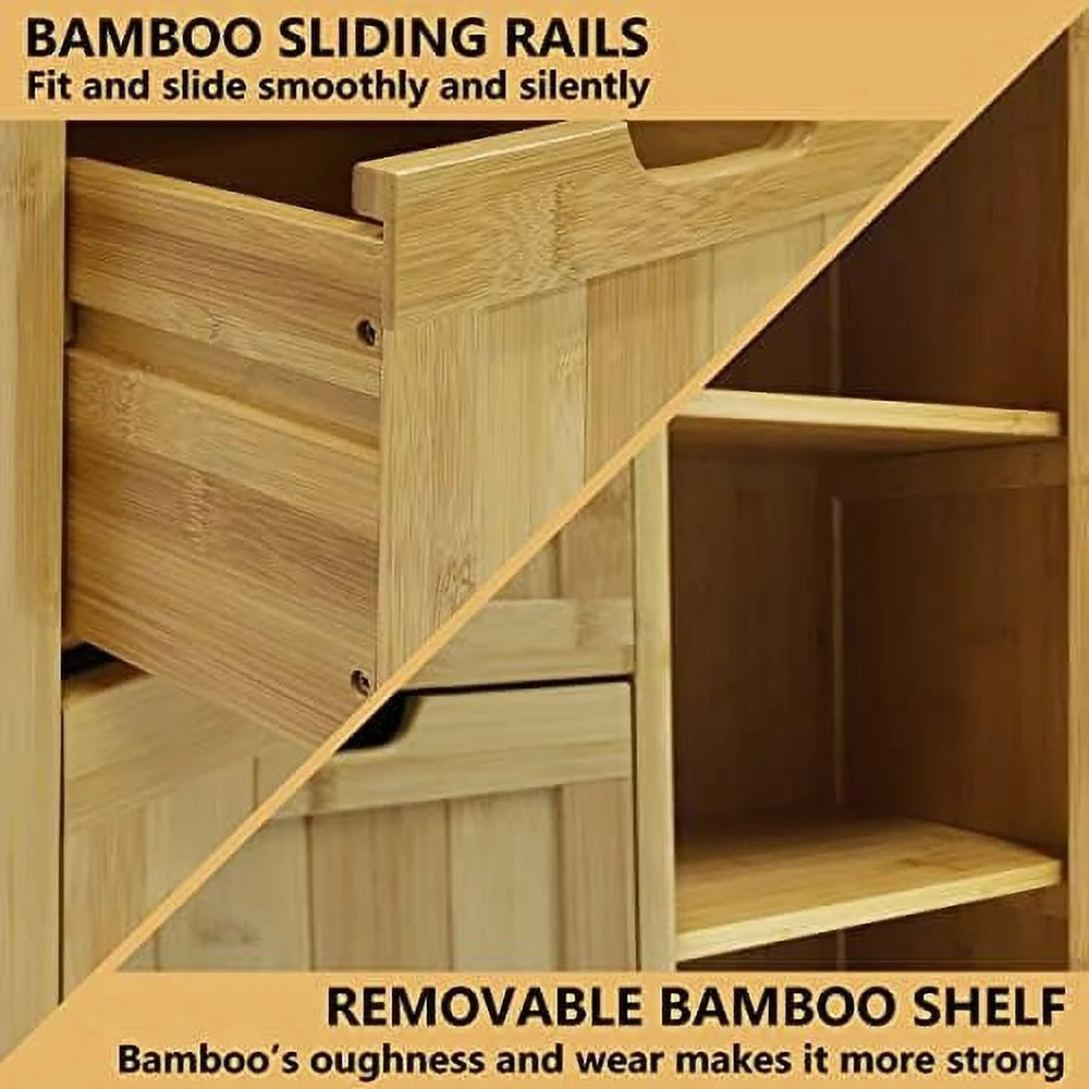 4 Drawer Freestanding Bathroom Cabinet B36459