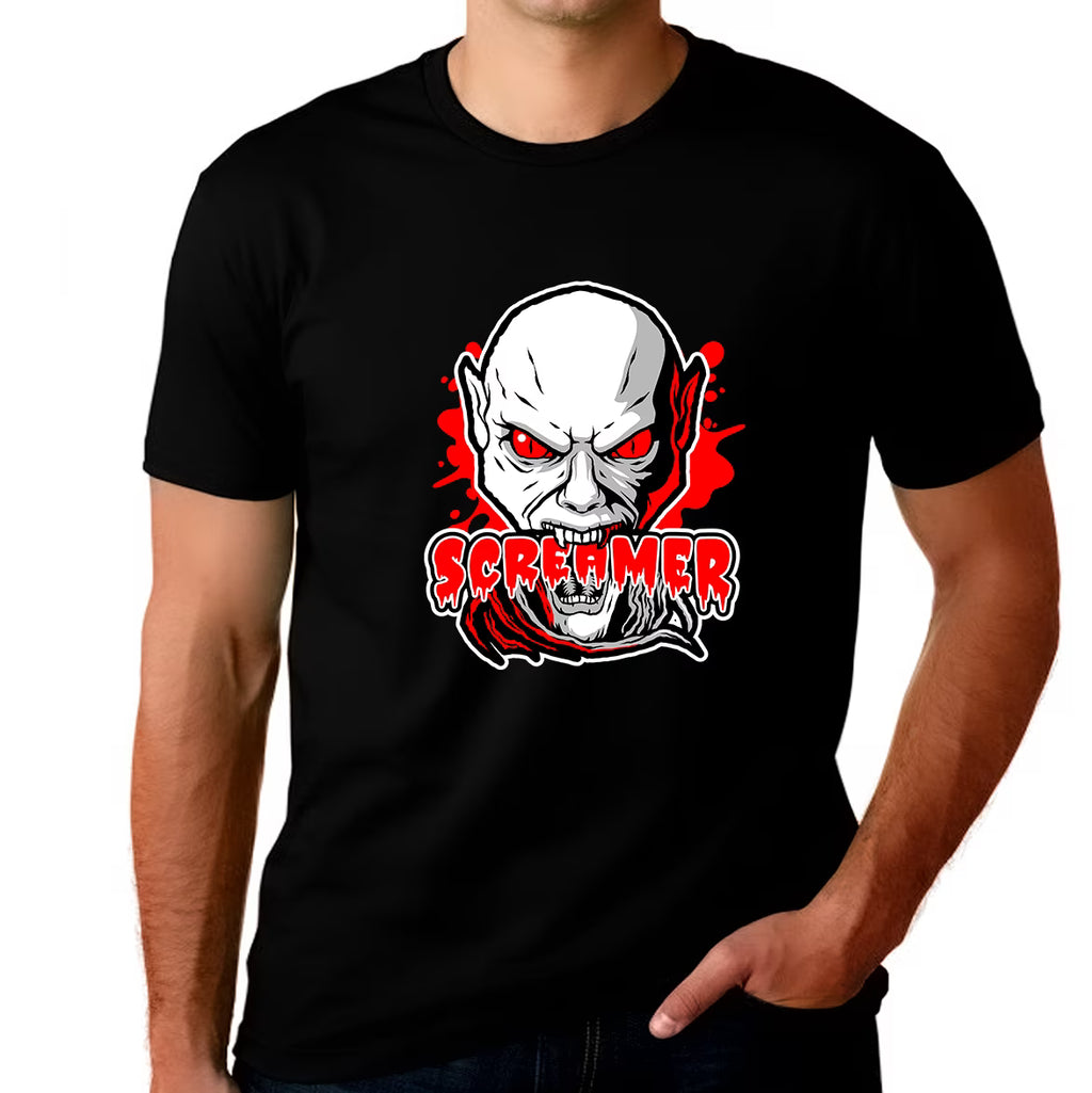 Halloween Vampire Shirts for Men Plus Size 1XL 2XL 3XL 4XL 5XL L96380