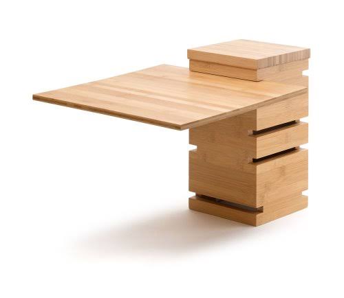 12in Square Natural Bamboo Multi-Level Riser L28067